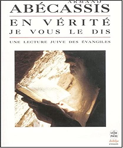 Beispielbild fr En vrit je vous le dis : une lecture juive des Evangiles zum Verkauf von medimops