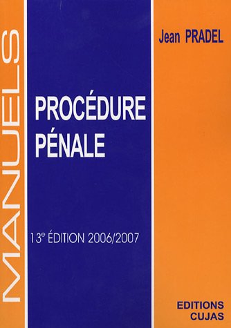 Stock image for Manuel de procdure pnale for sale by medimops