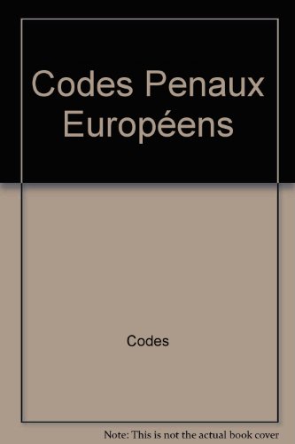 CODES PENAUX EUROPEENS (9782254574025) by CODES