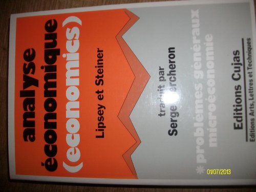 Beispielbild fr Analyse conomique 1. Microconomie (traduit par serge percheron) zum Verkauf von Ammareal