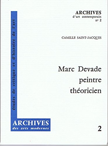 Beispielbild fr Marc Devade, peintre thoricien [Reliure inconnue] zum Verkauf von Au bon livre