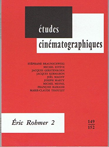 Eric Rohmer 2 (Etudes cinematographiques) (9782256908422) by Michel Esteve