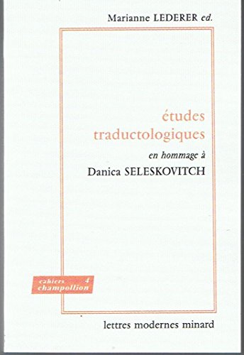 9782256908798: Etudes traductologiques / en hommage a danica seleskovitch