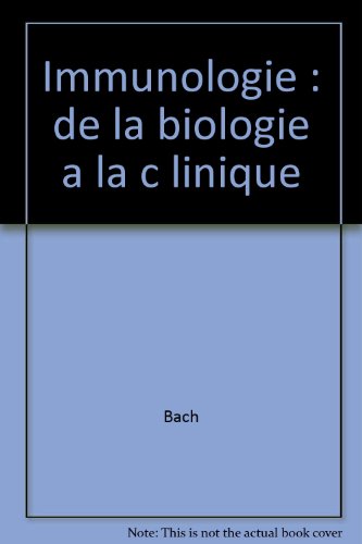 Beispielbild fr Immunologie zum Verkauf von Ammareal