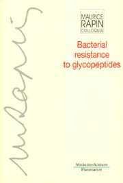 Beispielbild fr Bacterial resistance to glycopeptides zum Verkauf von austin books and more