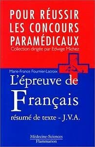 Stock image for L'preuve de franais - rsume de texte - J.V.A. for sale by medimops