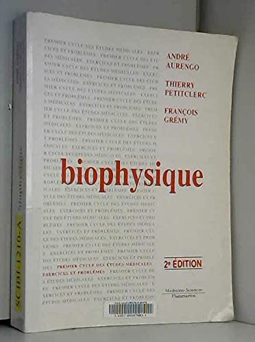 Beispielbild fr BIOPHYSIQUE. : 2me dition zum Verkauf von Ammareal