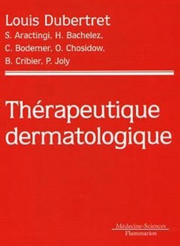 Beispielbild fr Thrapeutique dermatologique zum Verkauf von Gallix