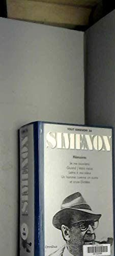 9782258037267: Tout Simenon, tome 26: Mmoires - Je me souviens / Quand j'tais vieux / Lettre  ma mre / Un homme comme les autres / Onze dictes