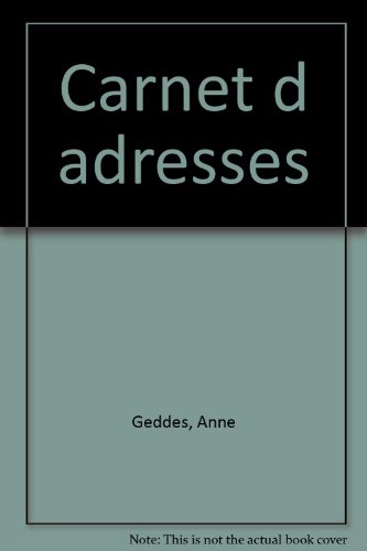 9782258049604: Carnet D Adresses