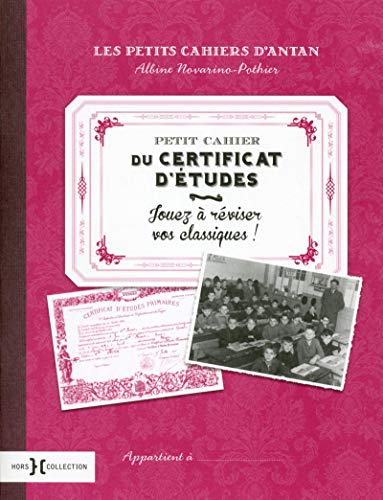 Beispielbild fr Petit cahier du certificat d'tudes zum Verkauf von medimops