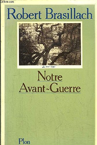 9782259008433: Notre avant-guerre