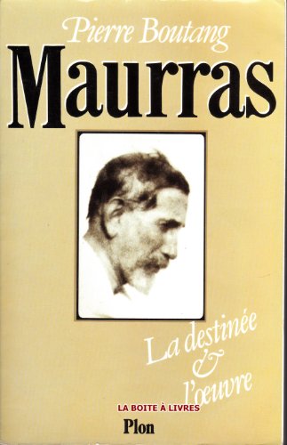 Stock image for Maurras : La Destine Et L'oeuvre for sale by RECYCLIVRE