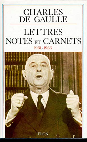 Stock image for Lettres, notes et carnets, 1961 - 1963 for sale by Ammareal