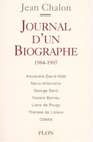 Beispielbild fr Journal d'un biographe 1984-1997 zum Verkauf von Ammareal