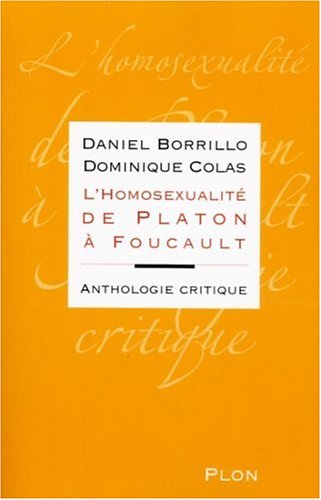 Beispielbild fr L'homosexualit de Platon  Foucault zum Verkauf von medimops