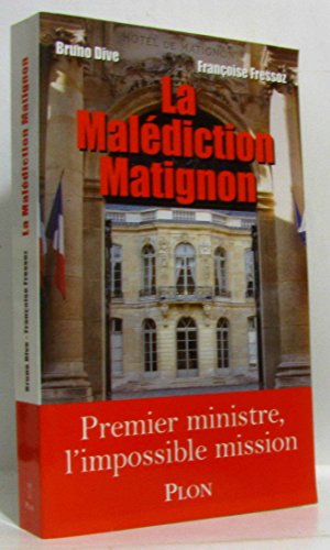 Beispielbild fr La maldiction Matignon zum Verkauf von Ammareal