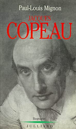 Beispielbild fr Jacques copeau zum Verkauf von medimops