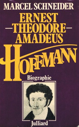 Beispielbild fr Ernest Thodore Amadeus Hoffmann zum Verkauf von medimops