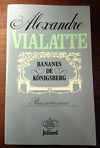 Beispielbild fr Bananes de Knigsberg zum Verkauf von Ammareal