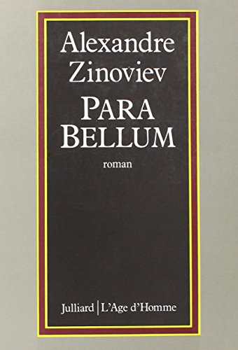 Imagen de archivo de Para bellum Zinoviev a la venta por LIVREAUTRESORSAS