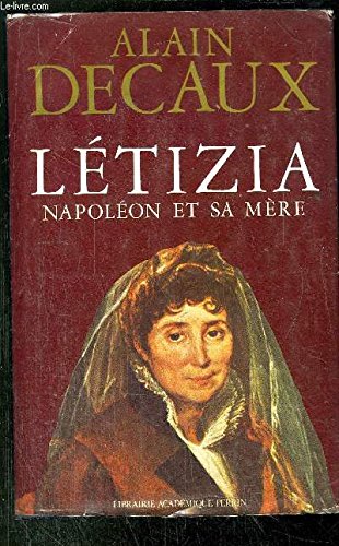 Imagen de archivo de LETIZIA . NAPOLEON ET SA MERE a la venta por LIVREAUTRESORSAS