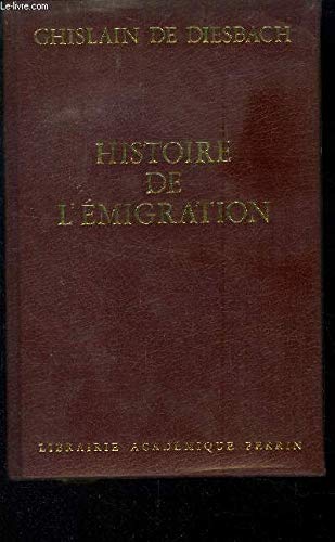 Stock image for Histoire de l'migration, 1789-1814 for sale by medimops