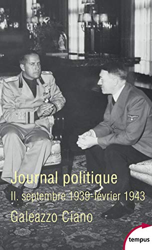 9782262050245: Journal politique: Tome 2, septembre 1939-fvrier 1943: 02