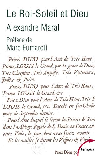 Stock image for Le Roi-Soleil et Dieu : Essai sur la religion de Louis XIV for sale by Revaluation Books