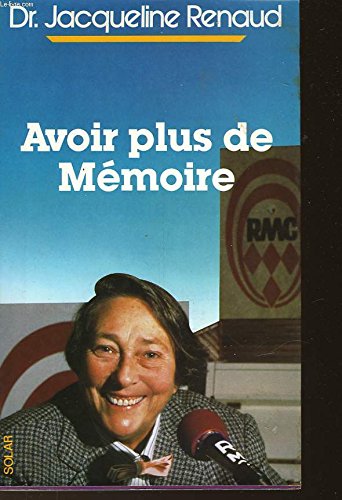 Stock image for AVOIR DE LA MEMOIRE for sale by Ammareal