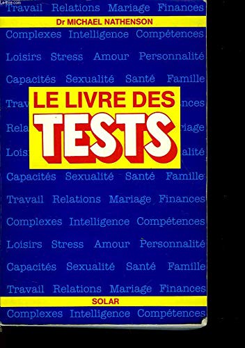 Beispielbild fr Le Livre des tests zum Verkauf von Ammareal