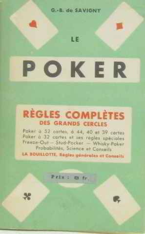Beispielbild fr Le poker zum Verkauf von Better World Books