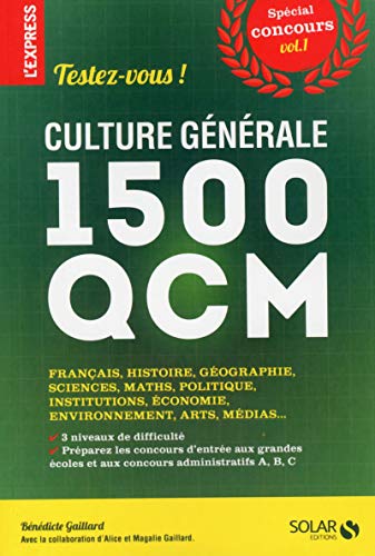 9782263066276: Culture gnrale : 1500 QCM