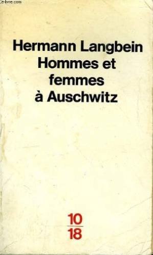 Beispielbild fr Hommes et femmes  Auschwitz zum Verkauf von Ammareal