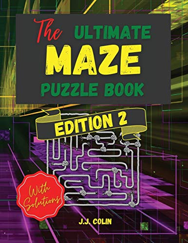 9782264004338: La Grande ombre: 100 Easy Mazes for Adults and Teens - Mindful Maze Activity Book - Large Print 8.5 x 11 in