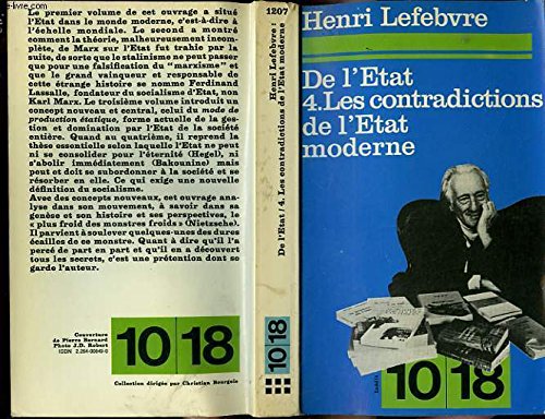 9782264008497: De l'Etat (4) : Les Contradictions de l'Etat moderne