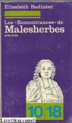 Les " remontrances " de Malesherbes 1771-1775