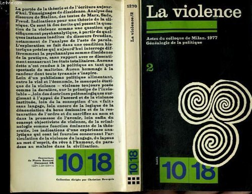 Beispielbild fr Genealogie de la politique ii. actes du colloque de milan 1977 zum Verkauf von Ammareal