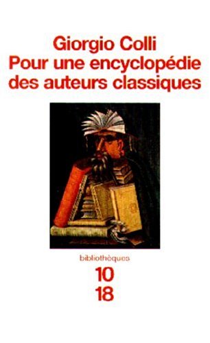 Pour une encyclop?die des auteurs classiques