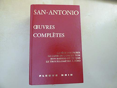 San Antonio: Oeuvres complÃ¨tes, tome 29 (9782265069862) by San-Antonio