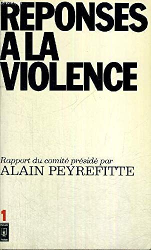 Stock image for Rponses  la violence for sale by A TOUT LIVRE