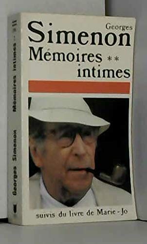 MÃ©moires intimes, tome 2: Suivis du Livre de Marie-Jo (9782266016230) by Georges Simenon