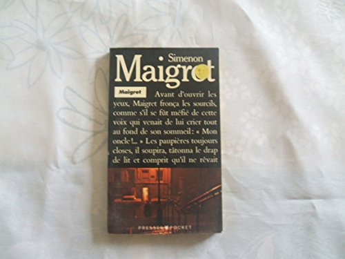 Beispielbild fr Maigret zum Verkauf von Wonder Book