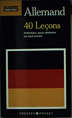 Beispielbild fr ALLEMAND : 40 LECONS zum Verkauf von Le-Livre