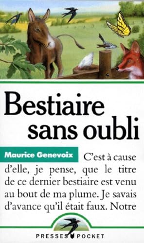 Stock image for Bestiaire sans oubli for sale by medimops