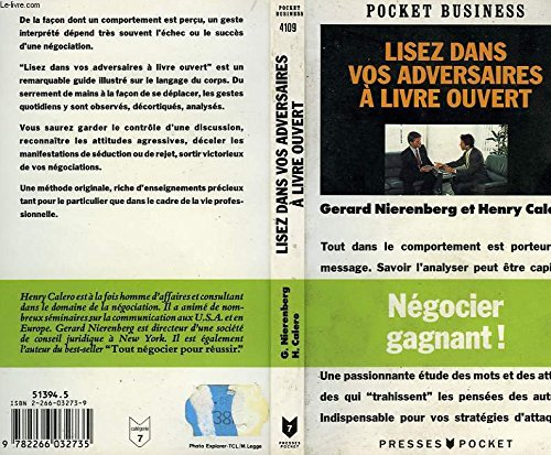 Stock image for Lisez Dans Vos Adversaires  Livre Ouvert for sale by RECYCLIVRE