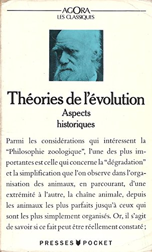 Imagen de archivo de Thories de l'volution a la venta por medimops