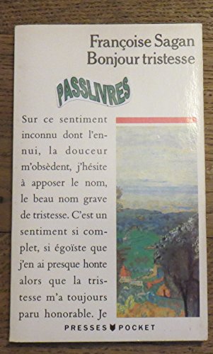 Beispielbild fr Bonjour Tristesse zum Verkauf von Better World Books: West