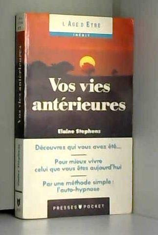 Beispielbild fr Vos vies anterieures zum Verkauf von medimops