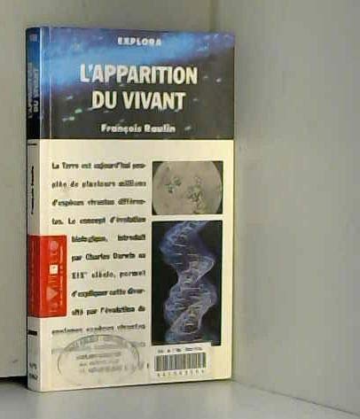 Beispielbild fr L'apparition du vivant zum Verkauf von Ammareal